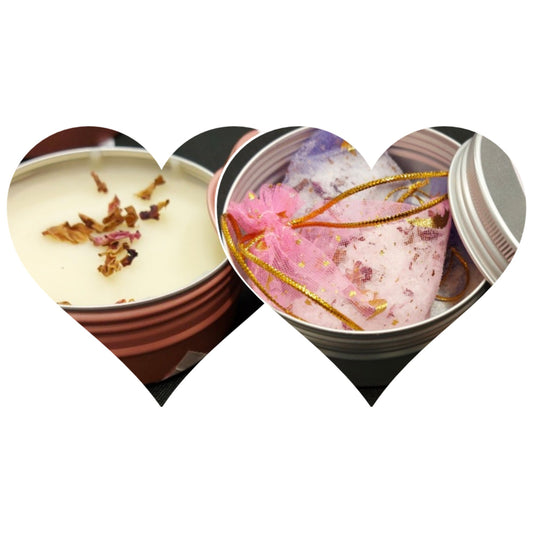 Rose Reverie Self-Care Bundle – Bath Tea Duo & Body Butter Set (Fundraiser Edition) | Vegan • Handmade