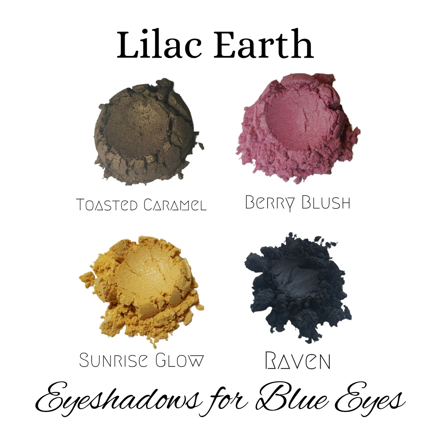 Best Eyeshadow Set for Blue Eyes – Amber Dusk (4 Curated Shades)