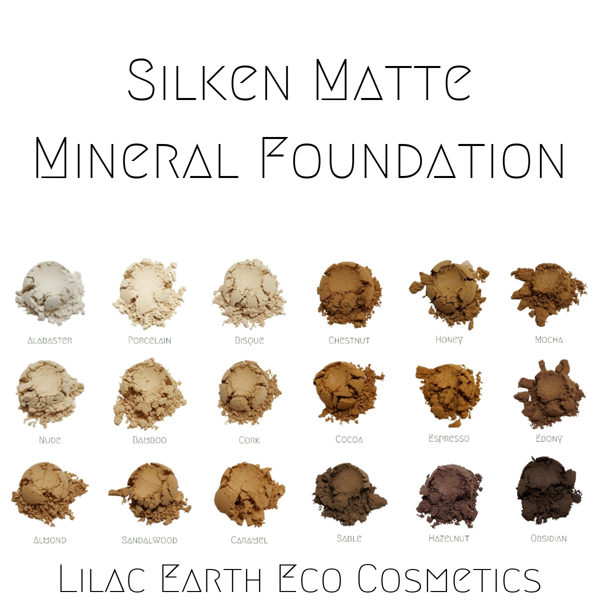 Find Your Match – 4-Shade Sample Set - Silken Matte Mineral Foundation