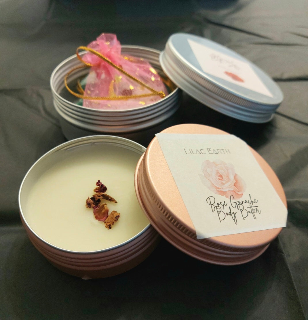 Rose Reverie Self-Care Bundle – Bath Tea Duo & Body Butter Set (Fundraiser Edition) | Vegan • Handmade