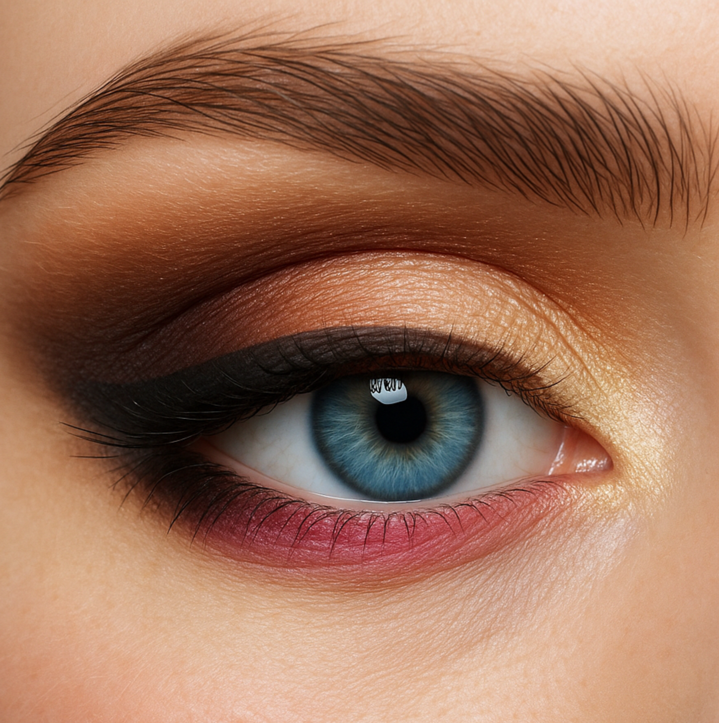 Best Eyeshadow Set for Blue Eyes – Amber Dusk (4 Curated Shades)
