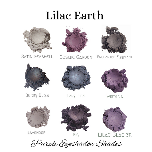 Purple Mineral Eyeshadows