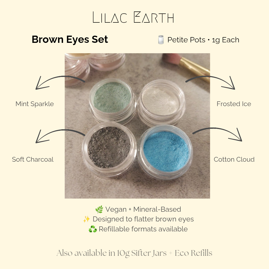 Best Eyeshadow Set for Brown Eyes – Celestial Smoke (4 Curated Shades)