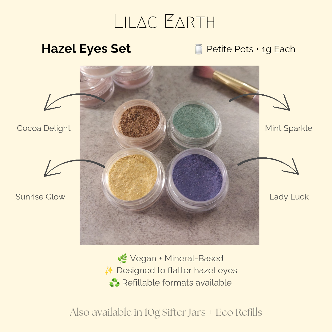 Best Eyeshadow Set for Hazel Eyes – Golden Grove (4 Curated Shades)