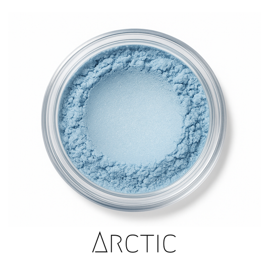 Arctic Icy White Blue Shimmer Eyeshadow | Vegan Mineral Makeup