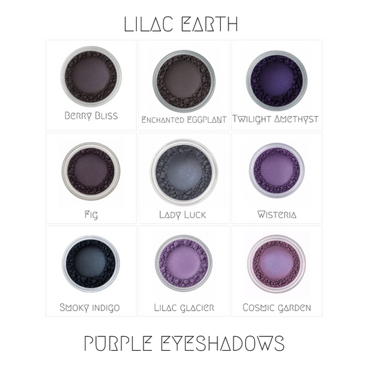 Purple Mineral Eyeshadows