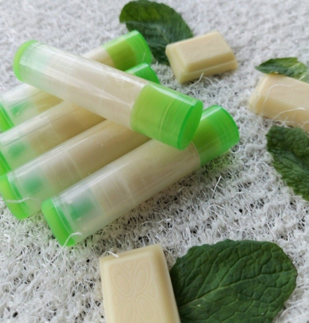 White Chocolate Mint Lip Balm