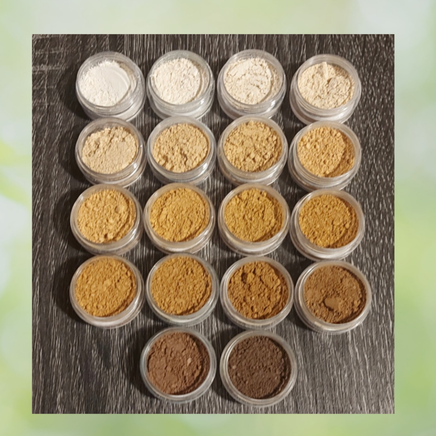 Sample Jars - Mineral Foundation