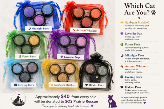 LIMITED EDITION CAT PERSONALITY TRIOS 🐾 SOS Prairie Rescue Fundraiser