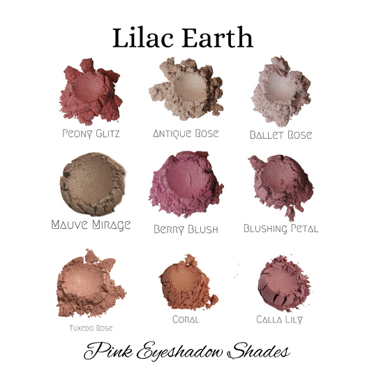 Pink Mineral Eyeshadows