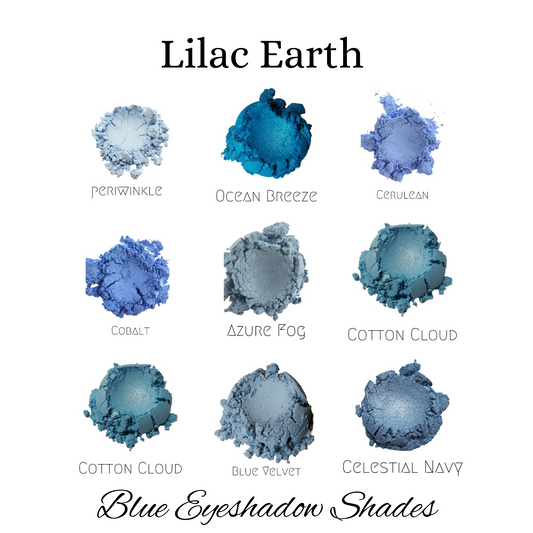 Blue Mineral Eyeshadows